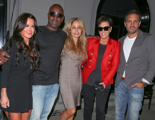 Kyle Richards, Faye Resnick, Corey Gamble, Kris Jenner & Mauricio